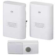 Heidemann 70802, set sonerie fara fir HX Twin, raza de actiune 100m, 433 MHz, 82 dBa