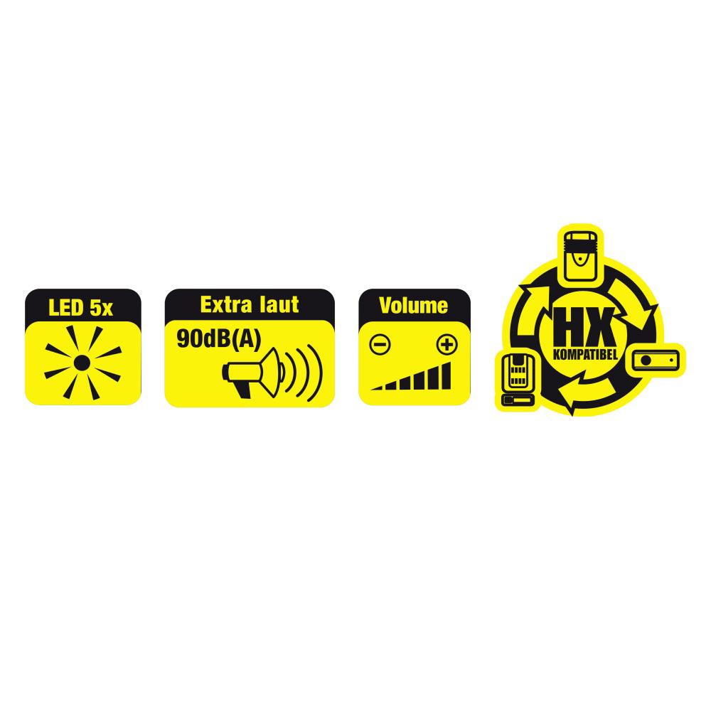 Heidemann 70873, receptor radio sonerie HX Flashlight, 433 MHz, 86 dBa