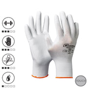 Cumpara acum Manusi de protectie Nano Flex White, din poliester, acoperire subtire de la Mesterul Minune