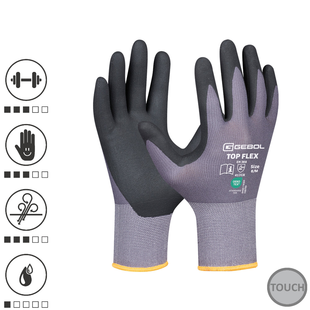 Cumpara acum Manusi de protectie Top Flex, din nylon si elastan, acoperire din de la Mesterul Minune