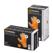 Cumpara acum Set 50 de manusi de protectie Orange Nitril Ultra Grip, din nitril, uz de la Mesterul Minune