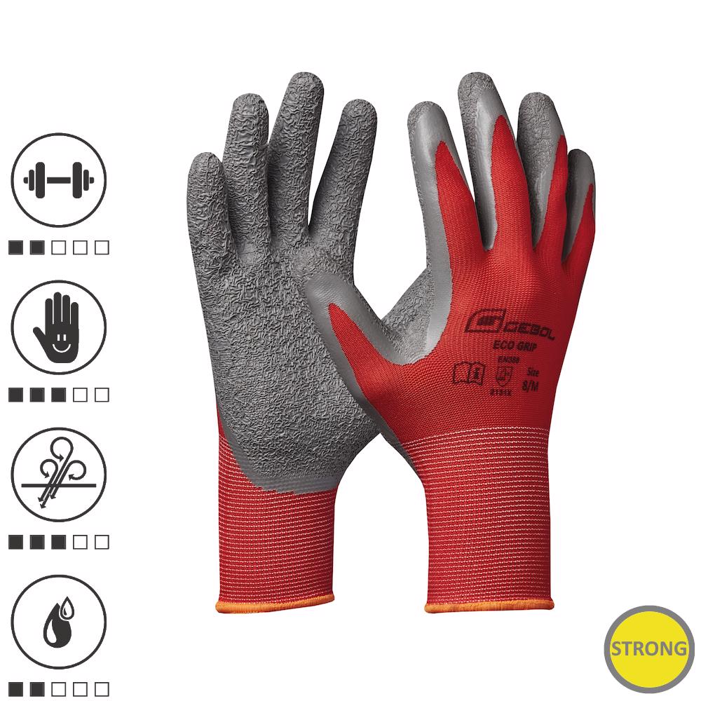 Cumpara acum Manusi de protectie Eco Grip, din poliester, acoperire din latex cu de la Mesterul Minune