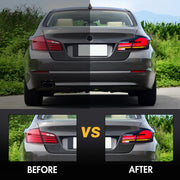 Stopuri Full LED BMW Seria 5 F10 Sedan 2011-2016 Design G30 LCI LED cu Semnal Dinamic