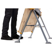 Set doua mese de santier cu picioare reglabile ToughBuilt TB-C550-2, 100% otel, max 1000 kg, 105.5cm