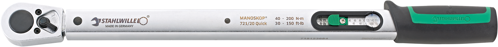 Cheie dinamometrica manoskop 721/20 quick, 40–200 Nm
