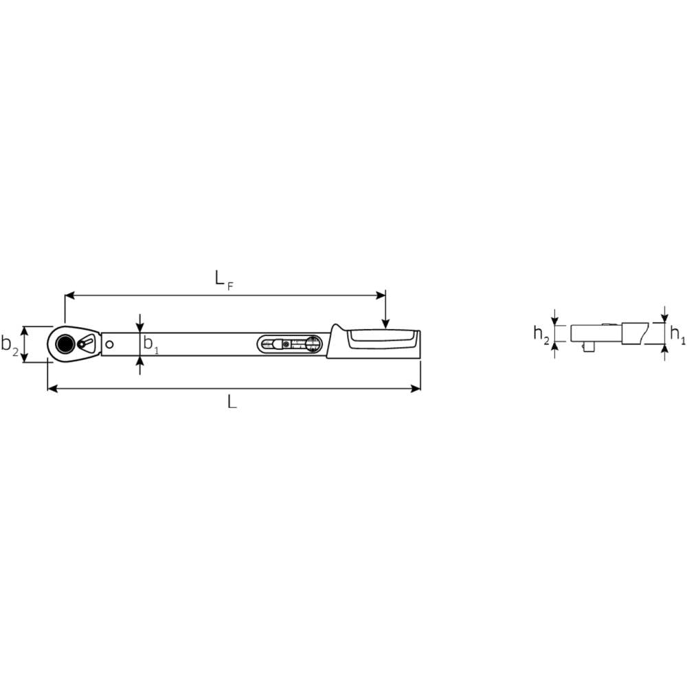 Cheie dinamometrica manoskop 721QR/20 quick, 40–200 Nm