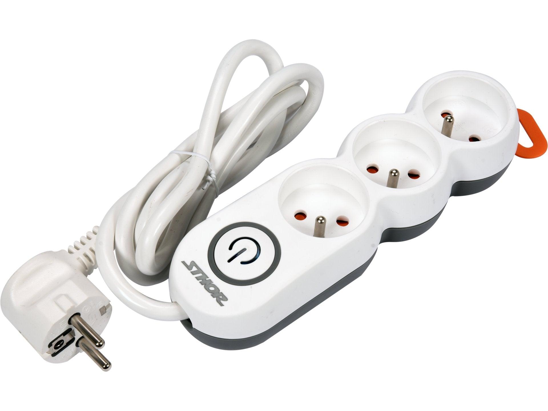 PRELUNGITOR CU ÎMPĂMÂNTARE 3 PRIZE, 1,5M STHOR 72350