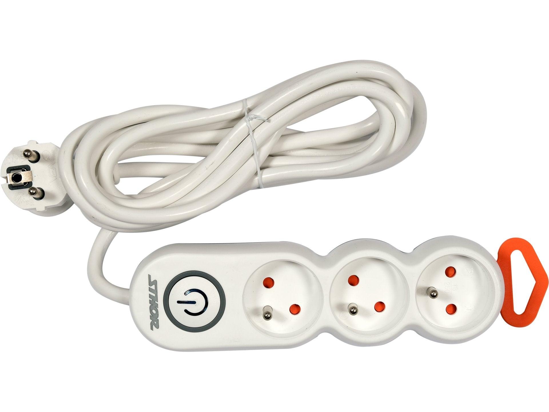 PRELUNGITOR CU ÎMPĂMÂNTARE 3 PRIZE, 3M STHOR 72351