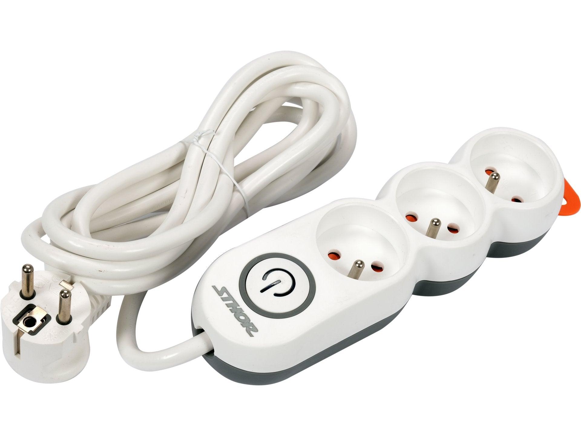 PRELUNGITOR CU ÎMPĂMÂNTARE 3 PRIZE, 3M STHOR 72351