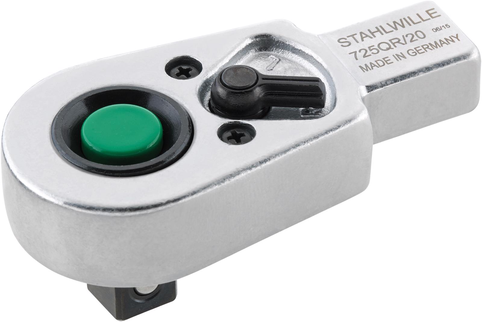 Cap clichet cheie dinamometrica, Stahlwille 725QR/20, 36 dinti, max 200Nm, prindere 14x18 mm, patrat 1/2"