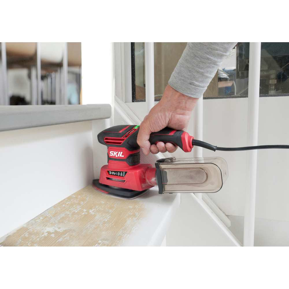 SKIL 7280 DA, Slefuitor 3 in 1 cu zgomot si vibratii reduse SR1E7280DA, 250W, + geanta si accesorii
