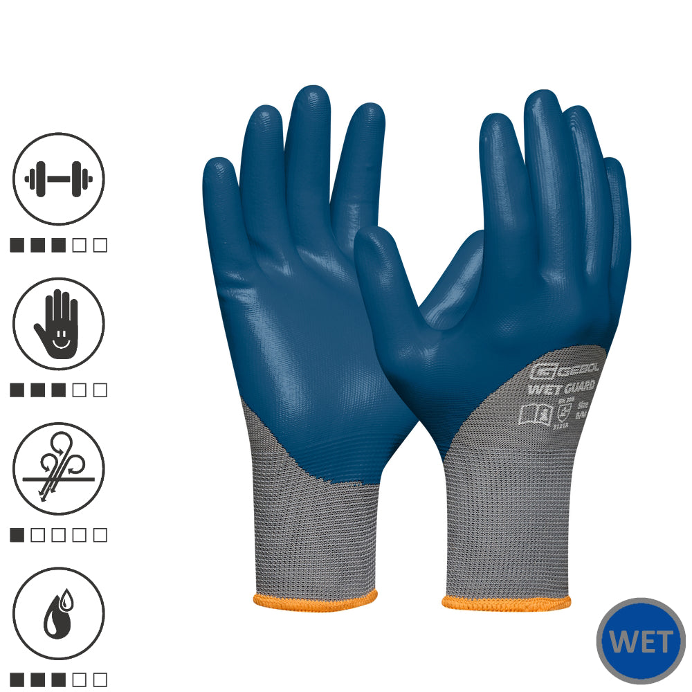 Cumpara acum Manusi de protectie Wet Guard Blue, din poliester, acoperire cu spuma de la Mesterul Minune