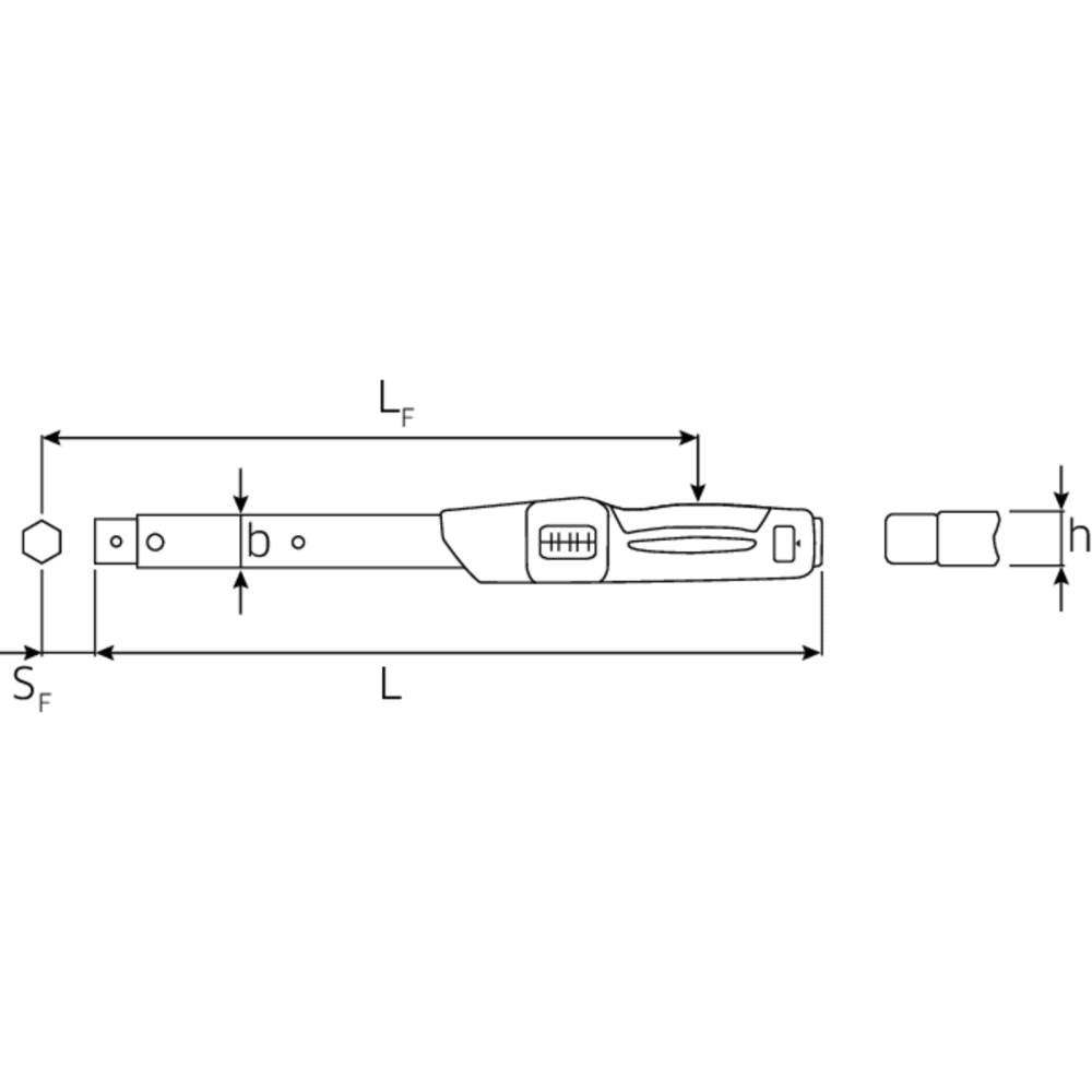 Cheie dinamometrica manoskop 730N/65 fix, 130-650 Nm