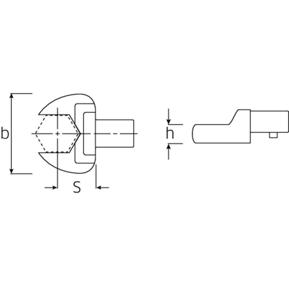 Cap deschis cheie dinamometrica, Stahlwille 731/10 7, prindere 9x12 mm, 7 mm