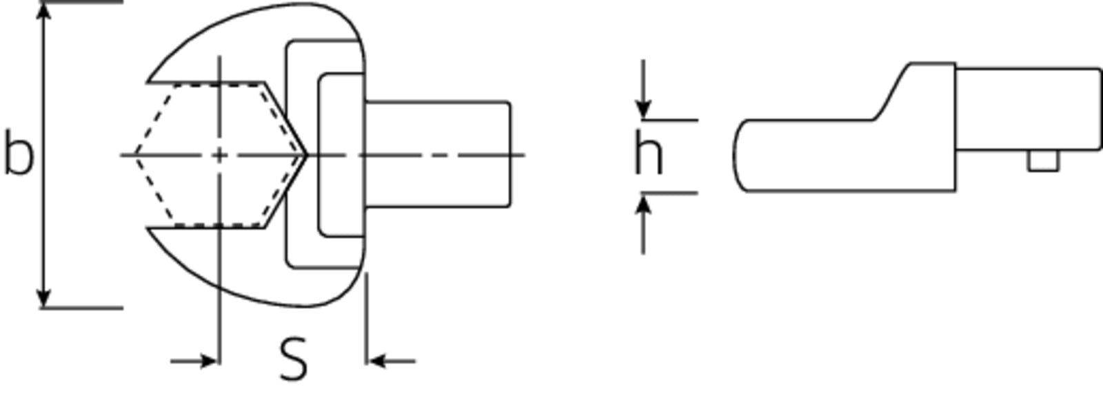 Cap deschis cheie dinamometrica, Stahlwille 731A/40 3/4, prindere 14x18 mm, deschidere 3/4"