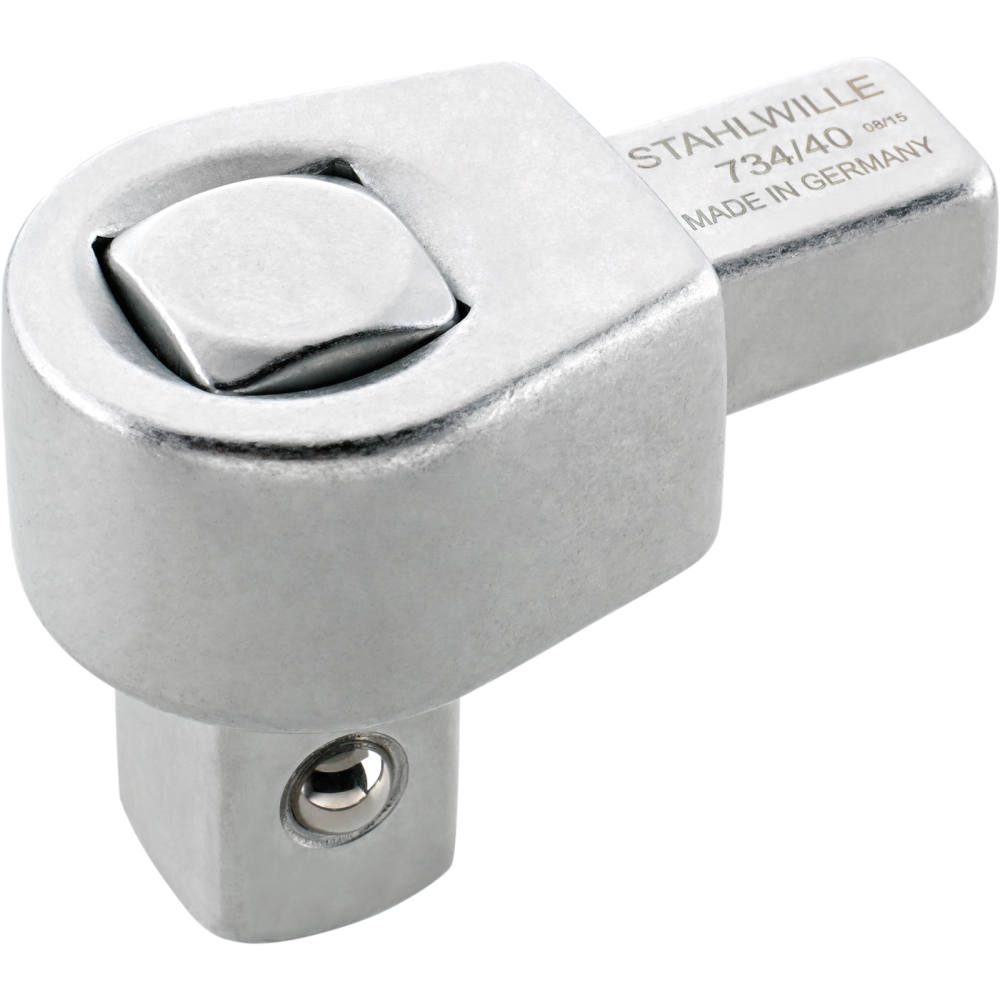 Cap fix patrat cheie dinamometrica, Stahlwille 734/4, max 40Nm, prindere 9x12 mm, patrat 1/4"
