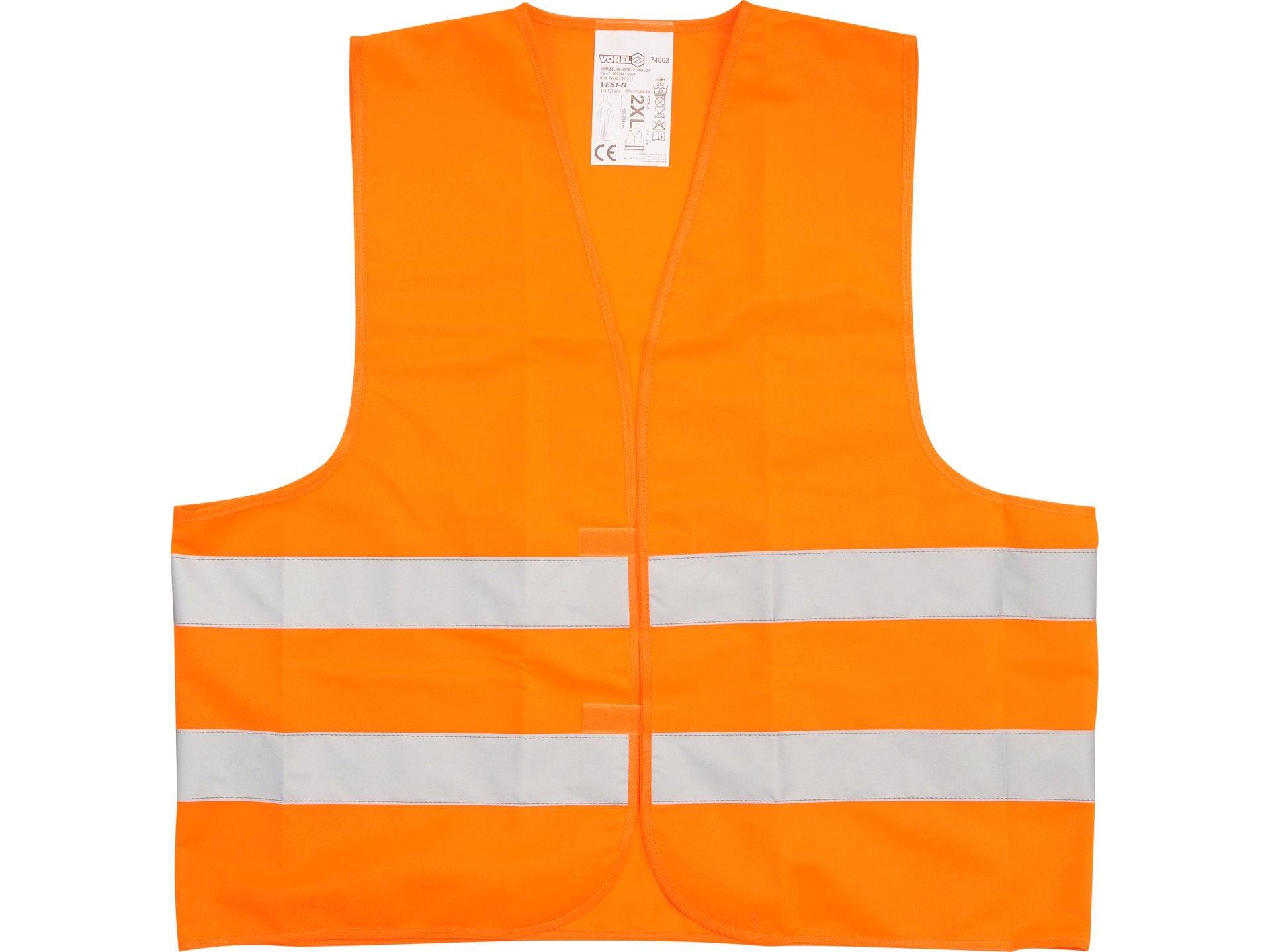 VESTĂ AVERTIZARE PORTOCALIE MĂRIMEA XXL VOREL 74662