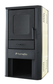 Termosemineu pe lemne, brichete si carbune Fornello Novara Ivory 27 kW