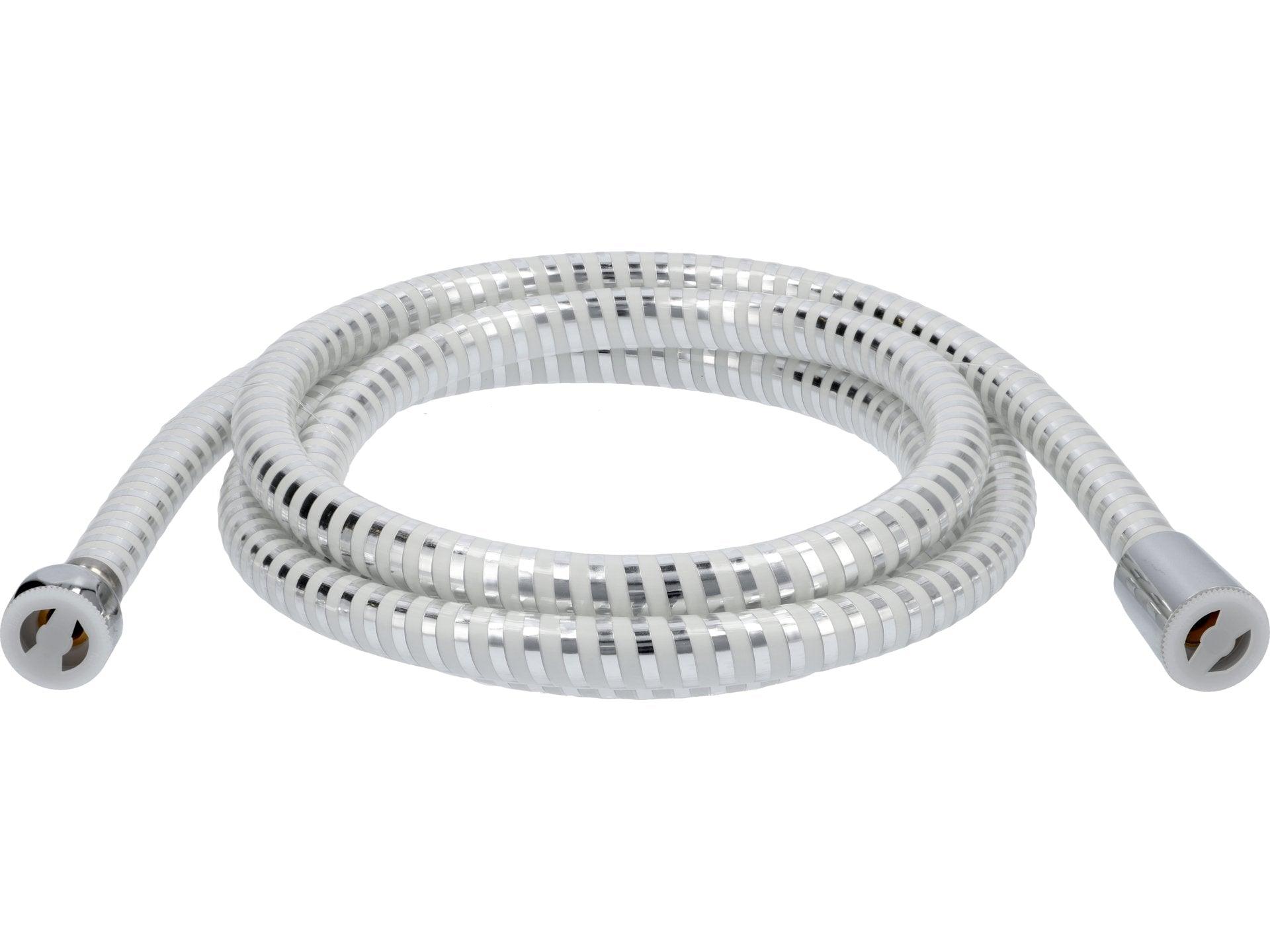 FURTUN DE DUȘ, 2M, PVC, CHROME-ALB FALA 75653