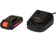 SET STHOR 20V AUTOFILETANTĂ 26NM, POLIZOR UNGHIULAR 125MM, ÎNCĂRCĂTOR ȘI ACUMULATOR 2AH STHOR 78097