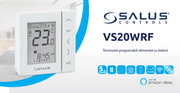 Termostat Salus VS20WRF WiFi pentru incalzire in pardoseala afisaj
