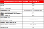Boiler termoelectric cu o serpentina Eldom WV12046SR, 3000 W, 120 l,