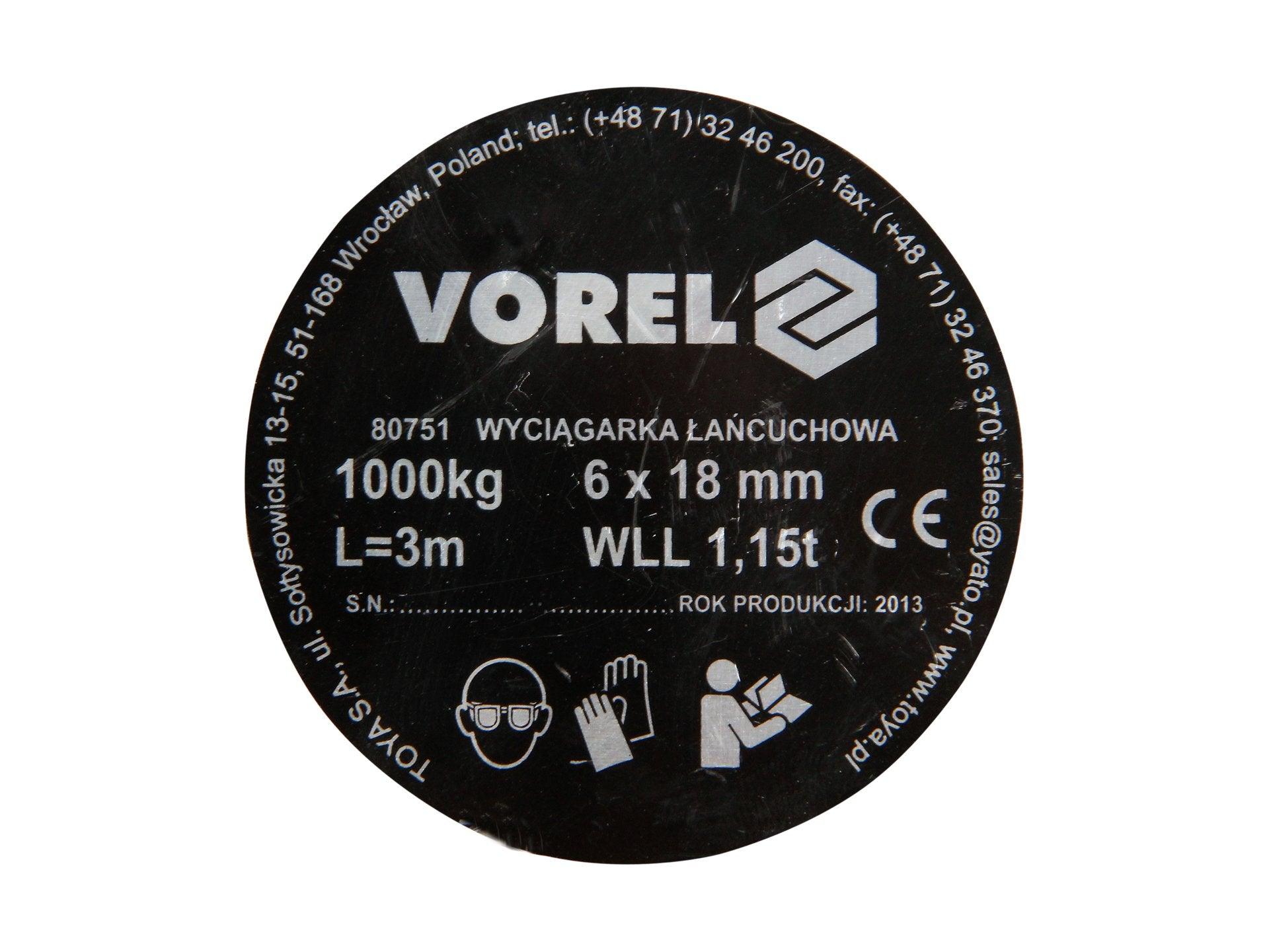 SCRIPETE 1000KG VOREL 80751