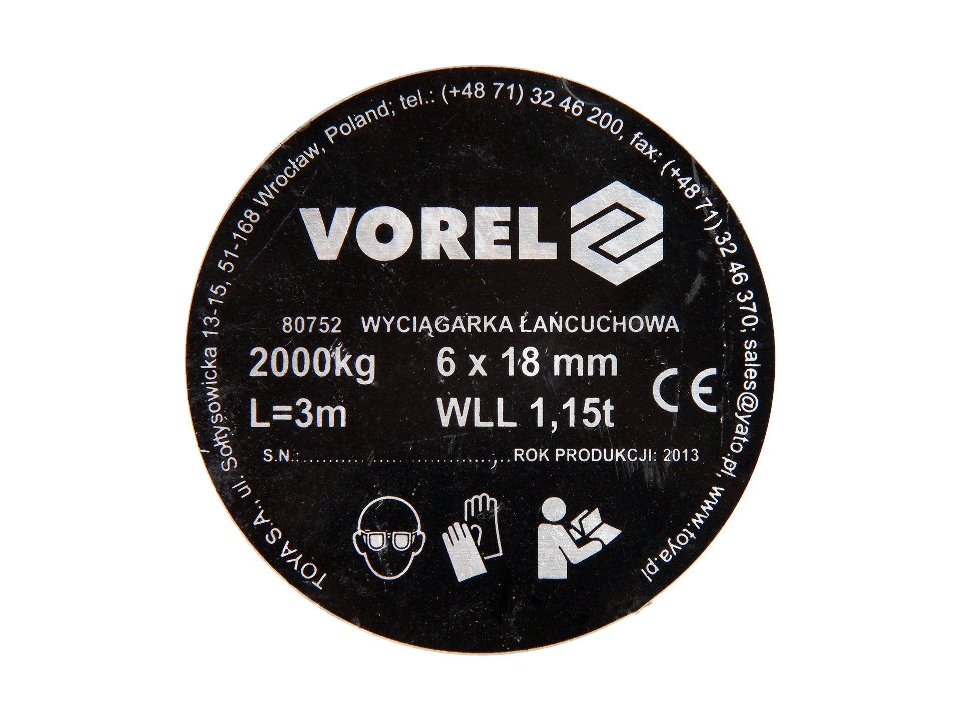 SCRIPETE 2000KG VOREL 80752