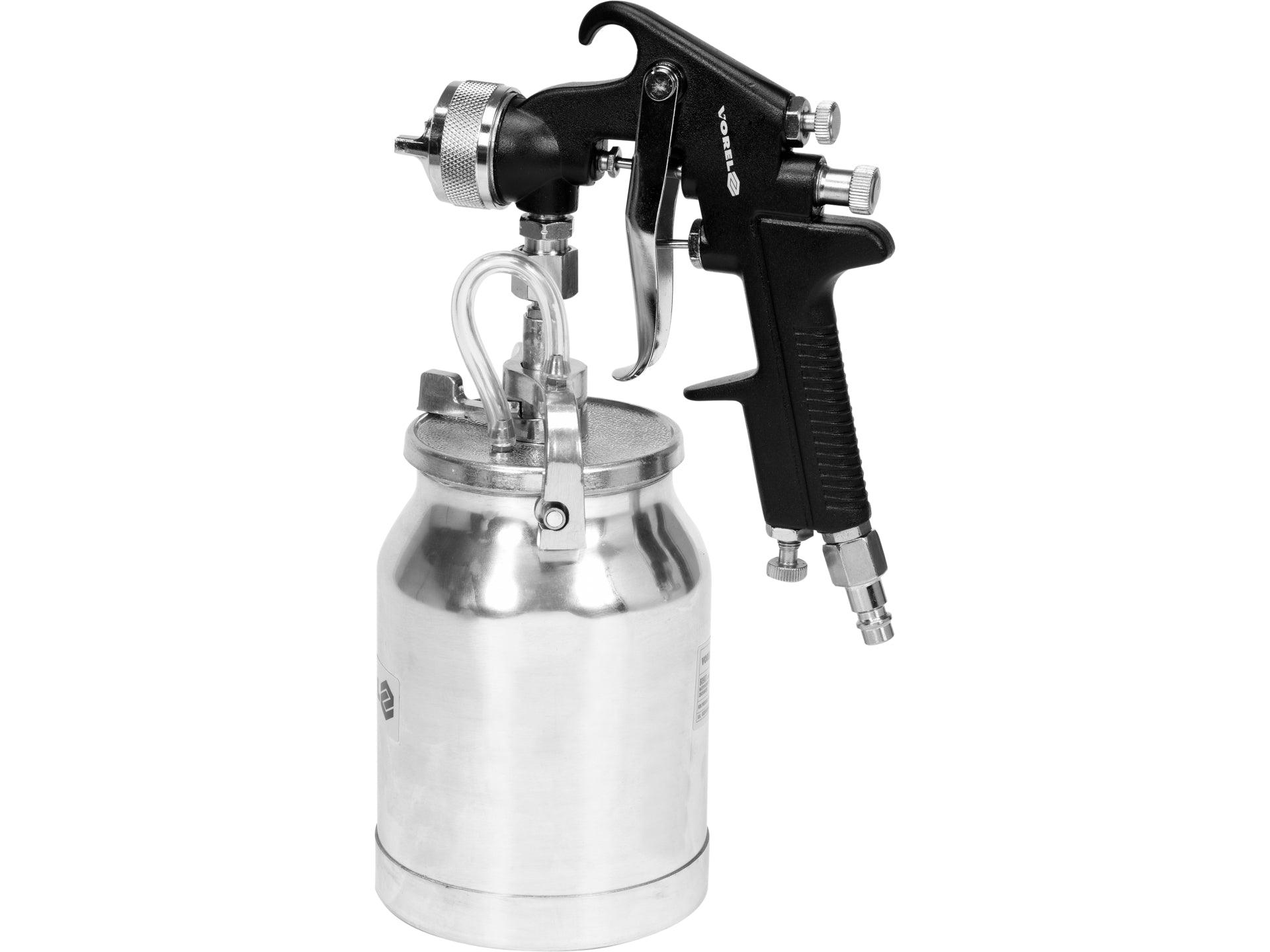 PISTOL DE VOPSIT CU REZERVOR METALIC 1L VOREL 80903