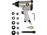 PISTOL PNEUMATIC CU ACCESORI,I 1/2'', 340NM VOREL 81101
