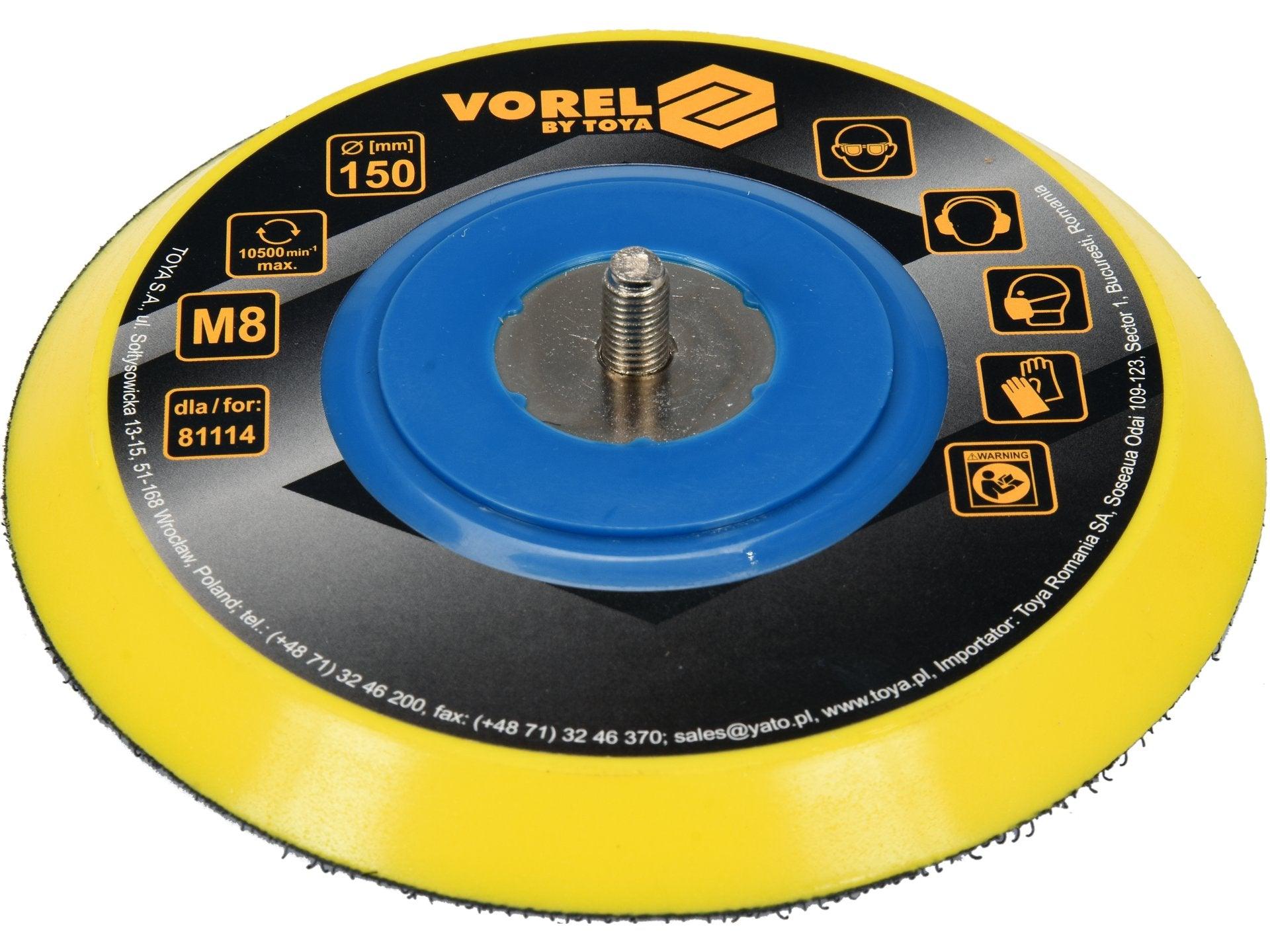 DISC PENTRU POLIZOARE PNEUMATICE 150MM VOREL 81115