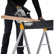 Set doua mese de santier cu picioare fixe ToughBuilt TB-C300-2, 100% otel, max 1000 kg, 90.2cm