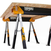 Set doua mese de santier cu picioare pivotante ToughBuilt TB-C650-2, 100% otel, max 1200 kg, 107.8cm