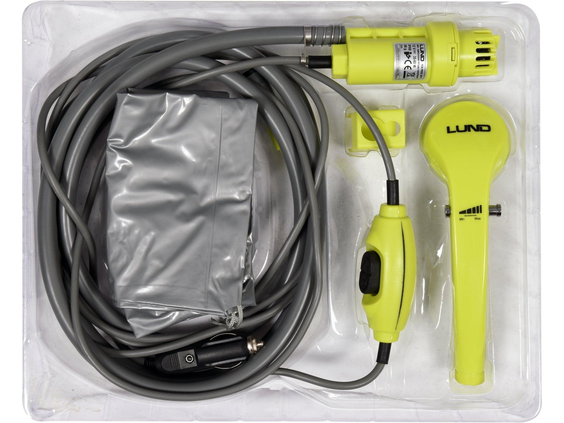 DUȘ PORTABIL, ALIMENTARE 12V, 10L/MIN LUND 82991