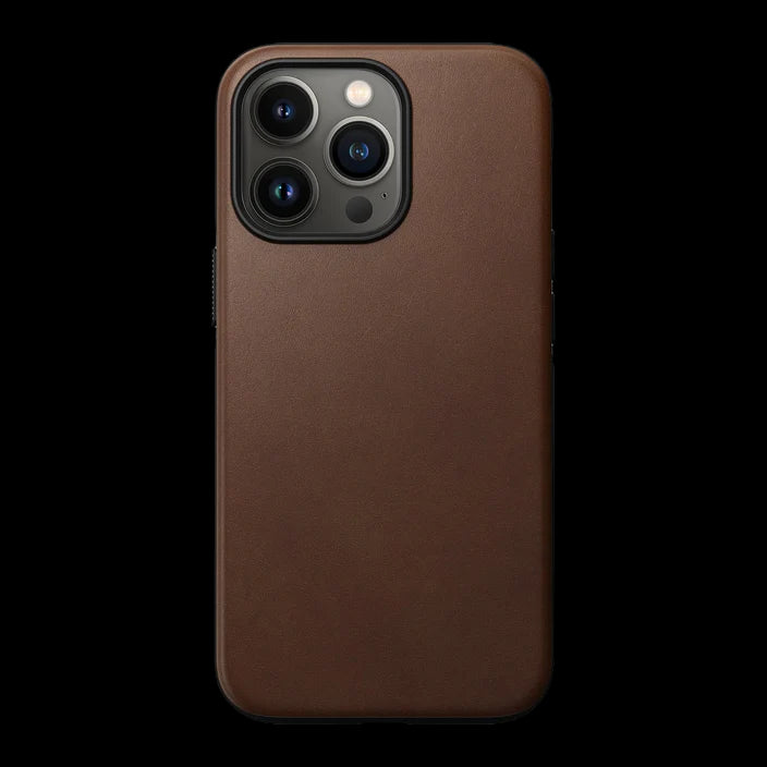 Cumpara Husa de protectie Nomad cu MagSafe Rugged Case pentru iPhone 13 Pro, Piele, Maro de la Mesterul Minune