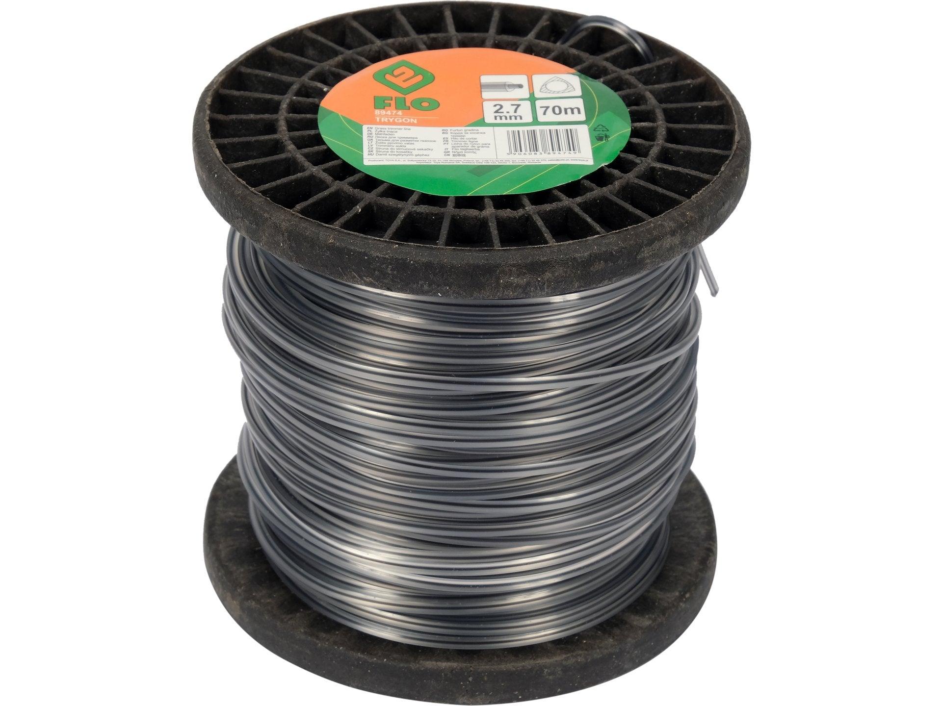 FIR TRIMMER 2,7MMX70M, TRIUNGHIULAR FLO 89474