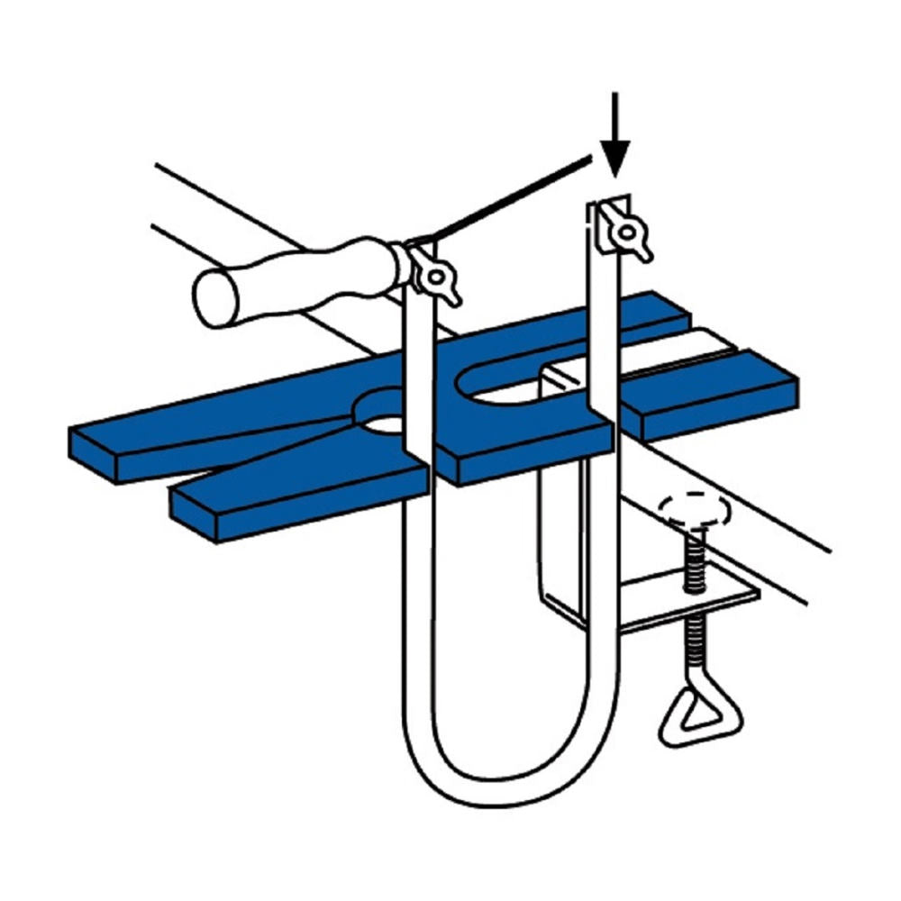 Pebaro 936, Set traforaj pentru incepatori, masa de taiat cu locas de fixare + sablon din lemn + alte accesorii