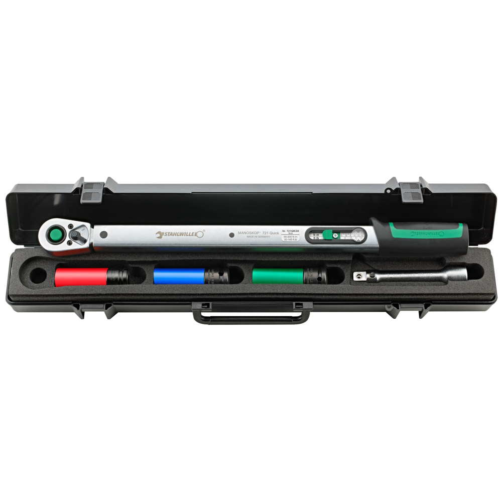 Set strangere prezoane Stahlwille 93057214, 721QR/20/3/1 Quick, 5 piese, 1/2", 40-200Nm