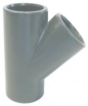 Teu PVC 45 de grade 50 mm