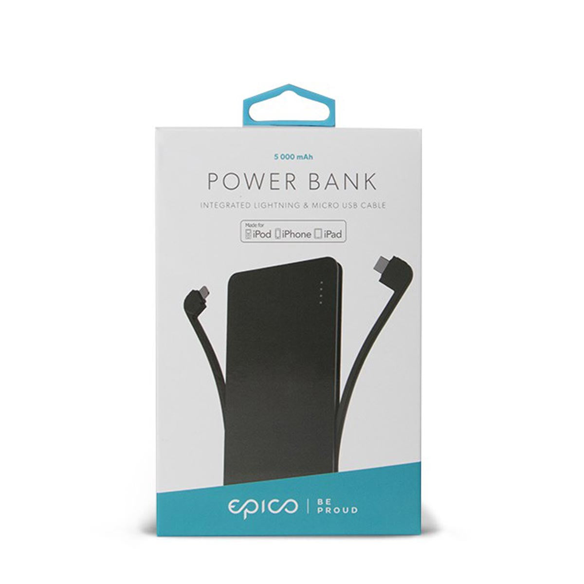 Cumpara Acumulator extern EPICO Eloop cu cablu Lightning si Micro USB - 5000mAh de la Mesterul Minune