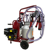 Aparat de muls vaci, 2 posturi, 1bidon 40L inox, pahare inox, 250l/min, 0,55kW si motor termic