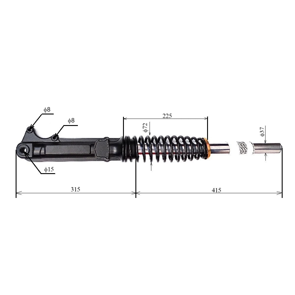 Cumpara Amortizor fata dreapta pentru triciclu electric Guliver - XYA24/02/29T de la Mesterul Minune