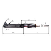 Cumpara Amortizor fata dreapta pentru triciclu electric Guliver - XYA24/02/29T de la Mesterul Minune