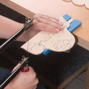 Pebaro 407, Set traforaj in cutie de lemn, 18 piese