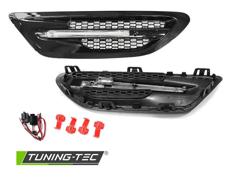 Aripi SPORT cu Orificii ventilate BLACK pentru BMW F10 F11 10-16 - BPBM09