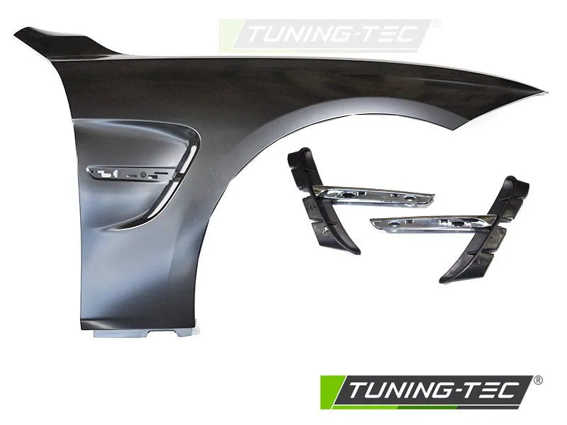Aripi SPORT cu Orificii ventilate Chrome pentru BMW F30 F31 11-18 - BPBM04