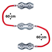Cuplaj fir-fir gard electric cu conector 120cm