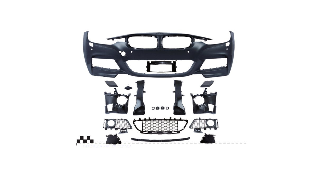 Bara fata BMW Seria 3 F30 F31 cu PDC (senzori parcare) - AM-BUMBM0431