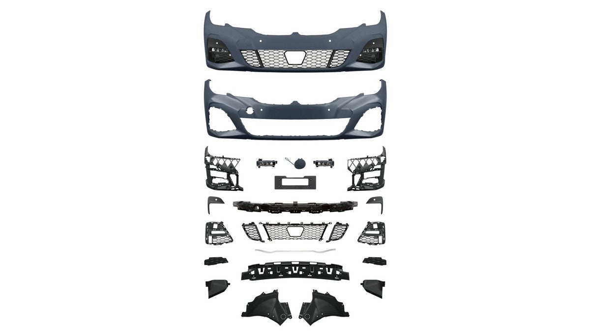 Bara fata BMW Seria 3 G20 G21 cu PDC, ACC si locas proiectoare ceata - AM-BUMBM0311
