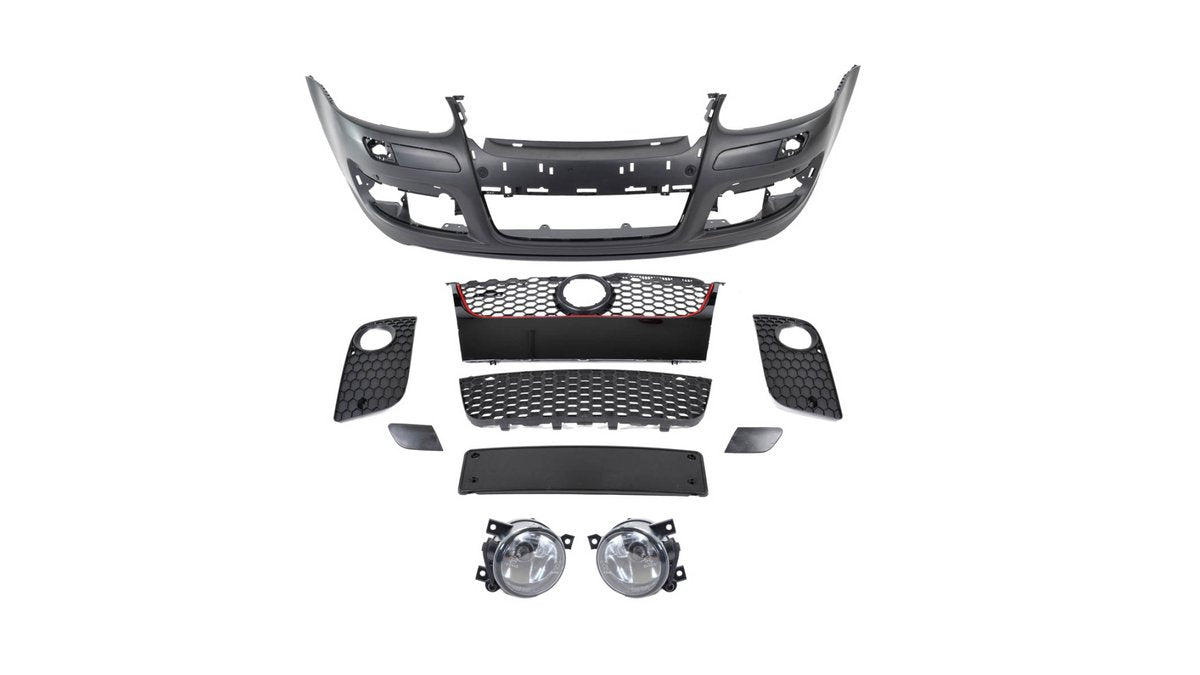 Bara fata Volkswagen Golf V cu grila si proiectoare ceata - AM-BUMWW9001